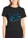 Graffiti Love Black T-Shirt - Urban Style