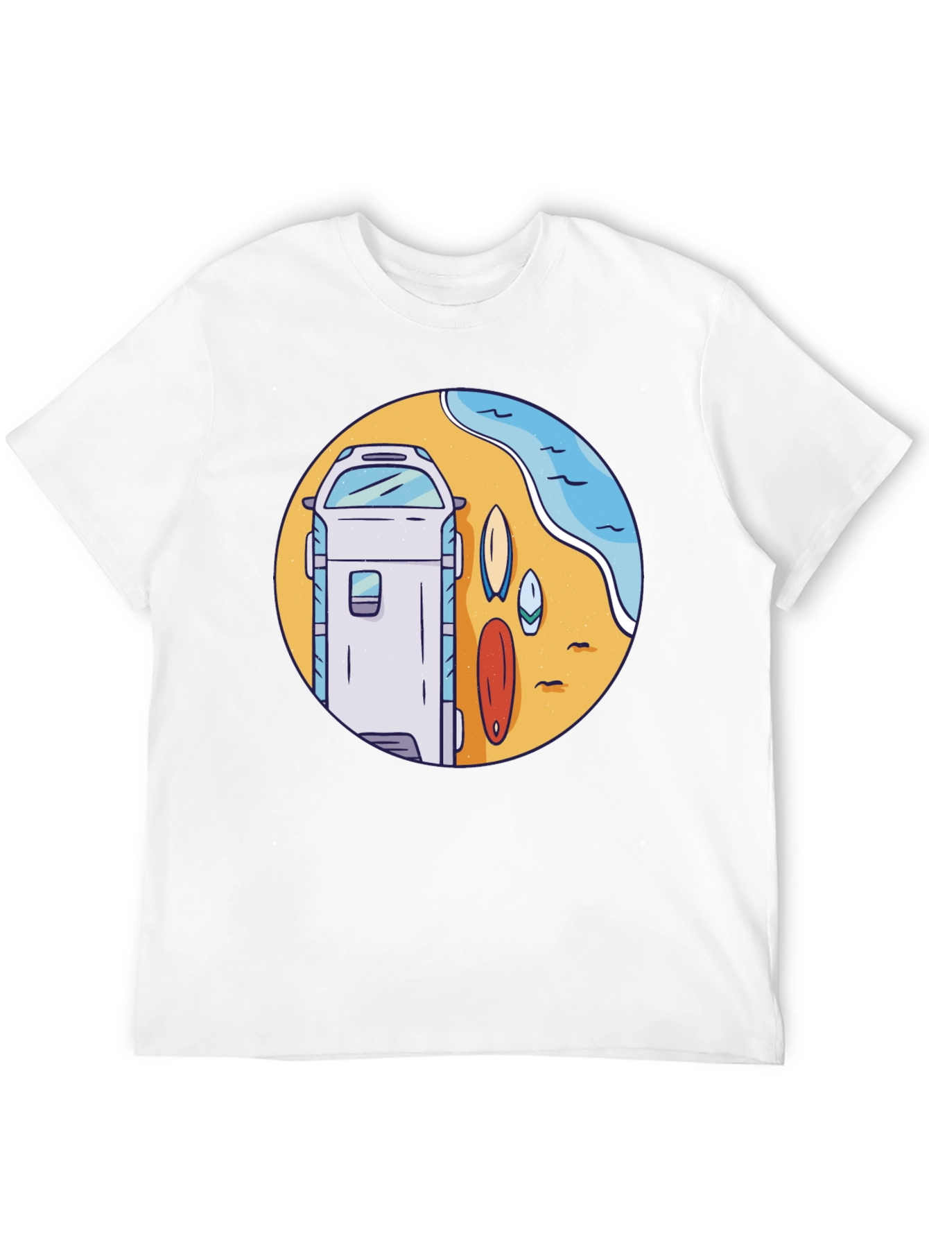 Surf Van Graphic T-Shirt - Beach Vibes