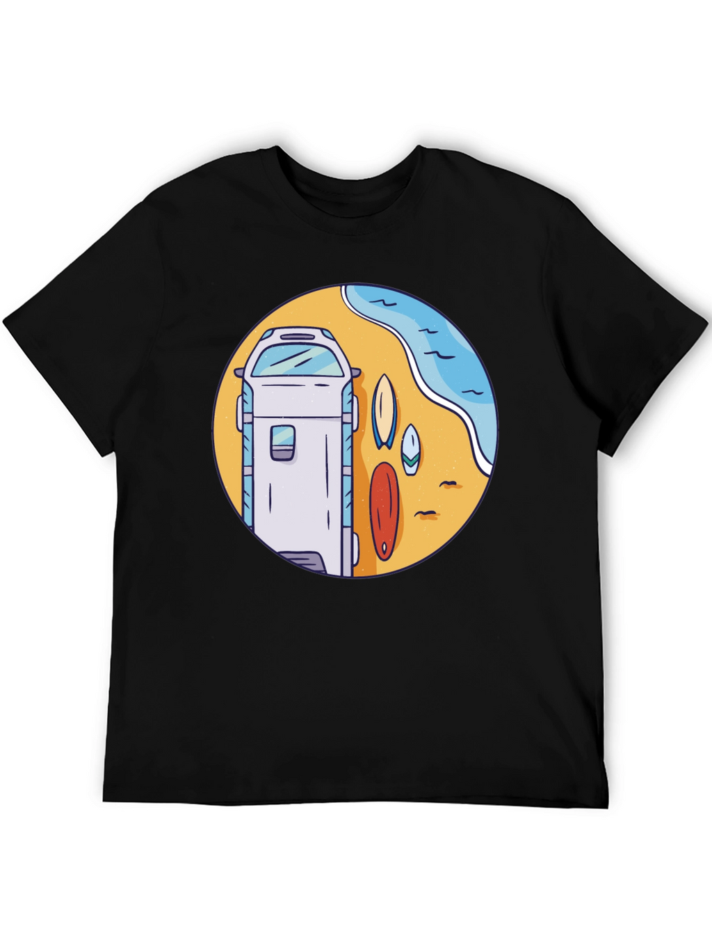 Surf Van Graphic T-Shirt - Beach Vibes
