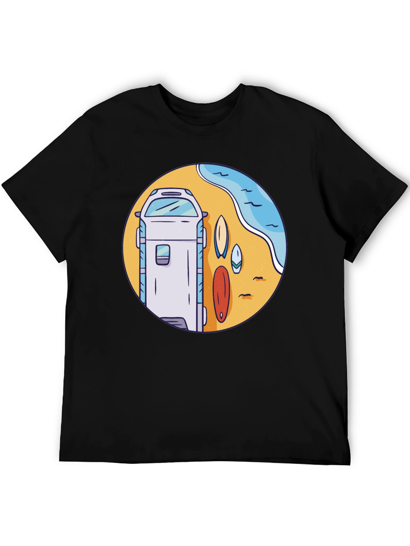 Surf Van Graphic T-Shirt - Beach Vibes
