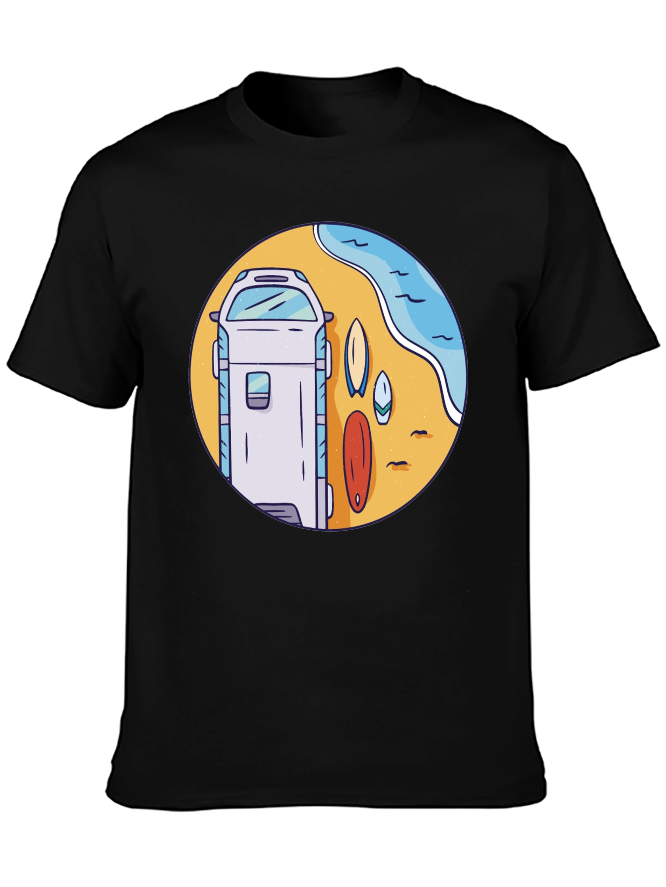 Surf Van Graphic T-Shirt - Beach Vibes