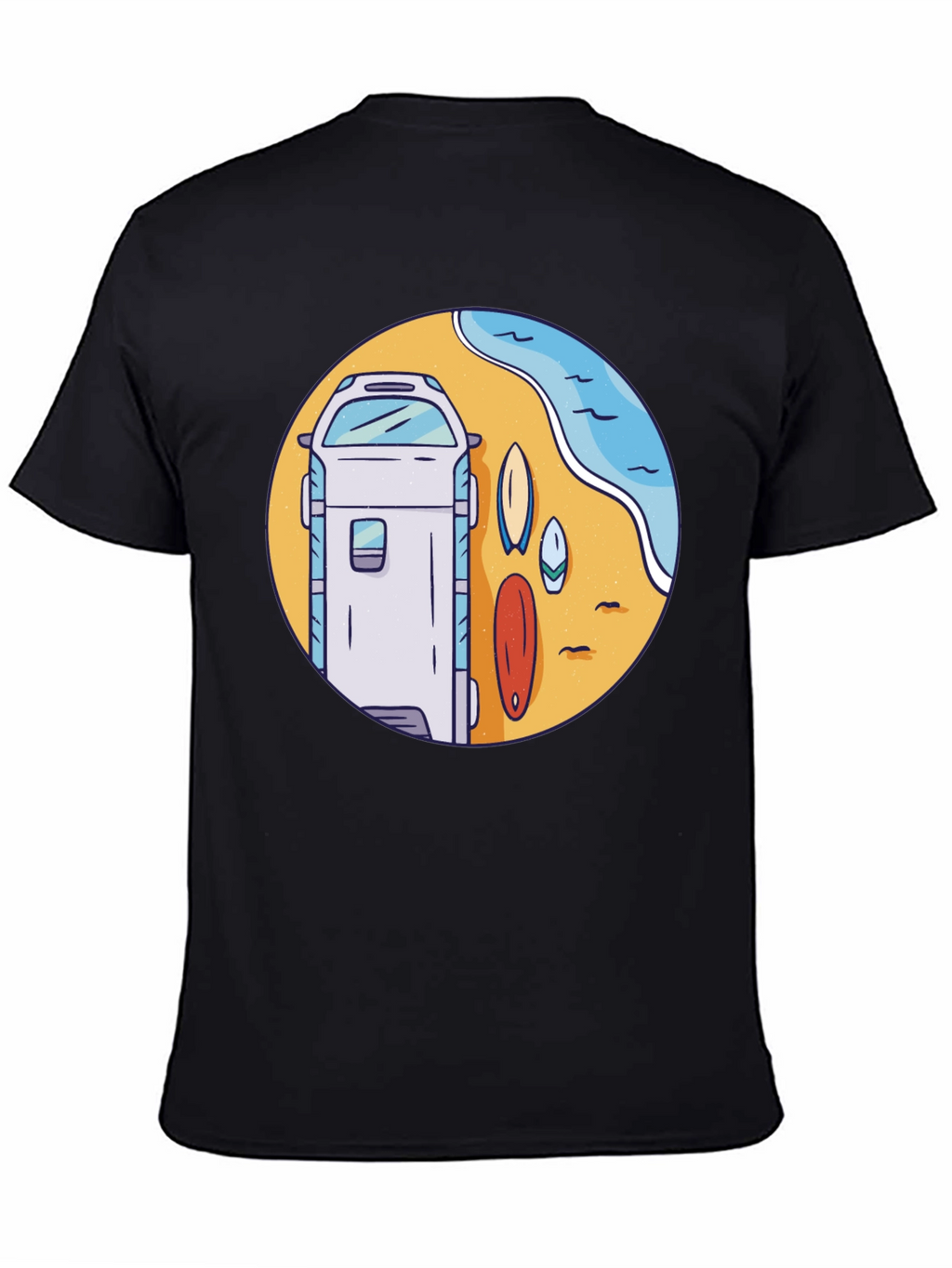 Surf Van Graphic T-Shirt - Beach Vibes