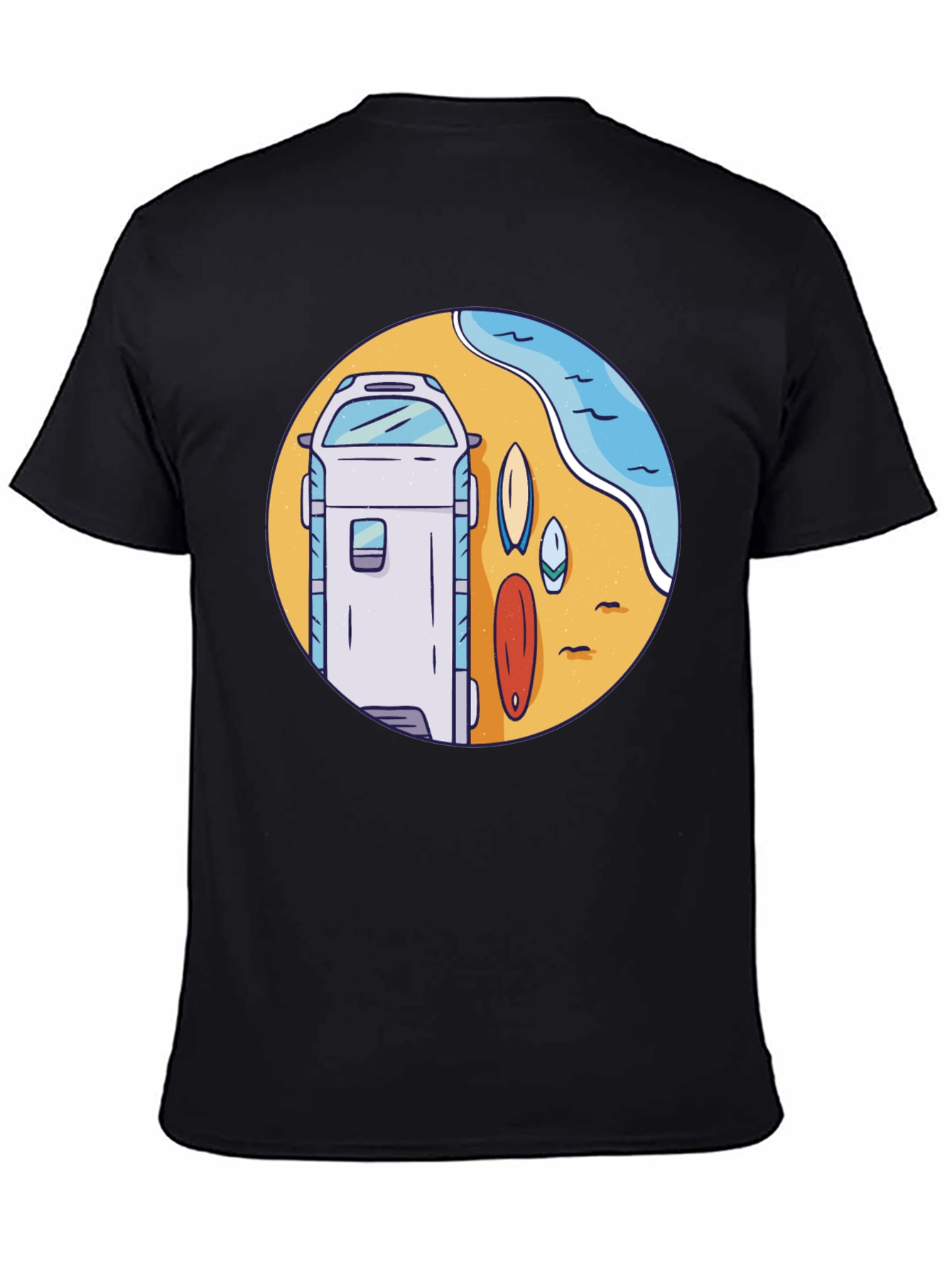 Surf Van Graphic T-Shirt - Beach Vibes