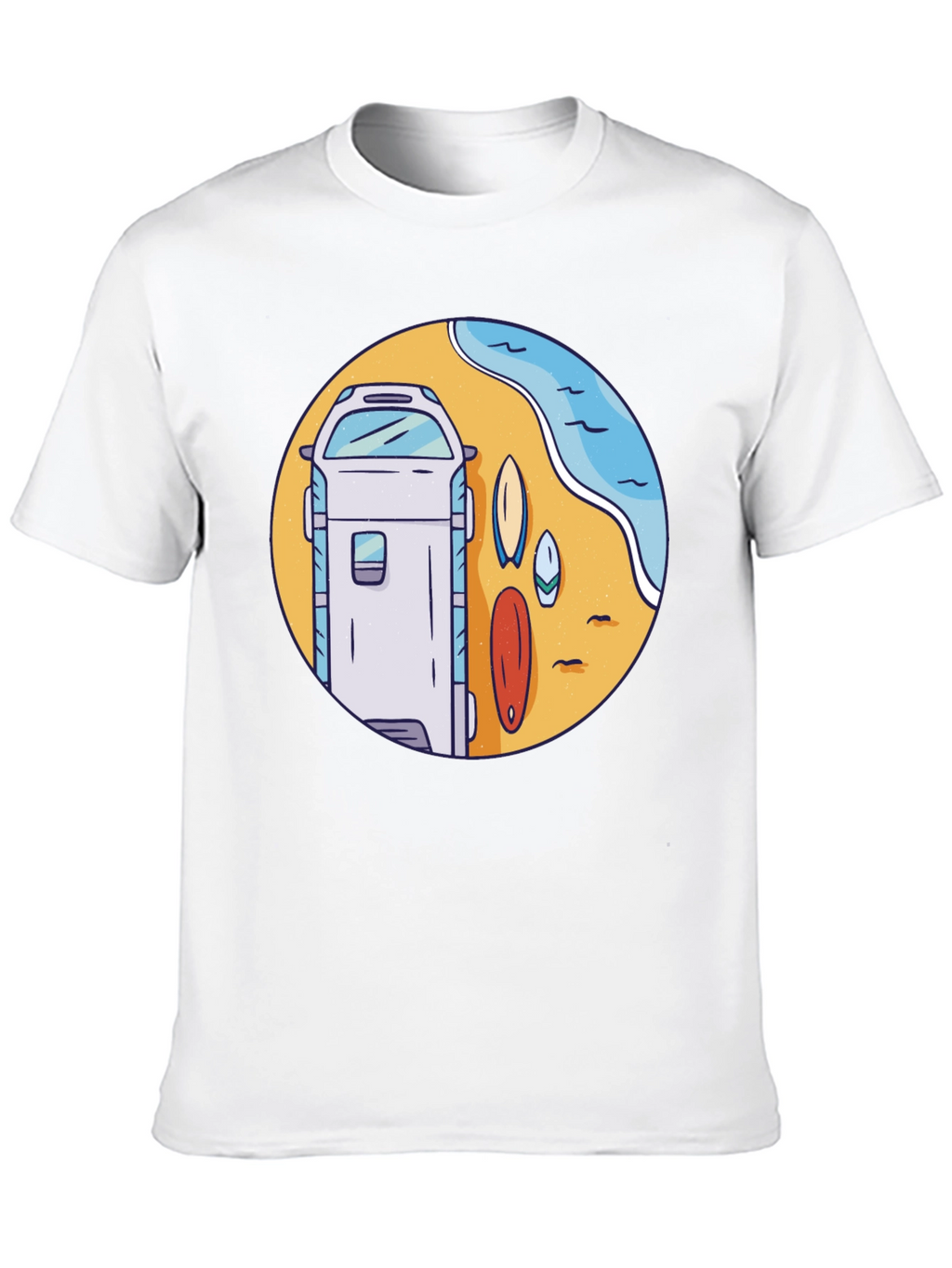 Surf Van Graphic T-Shirt - Beach Vibes