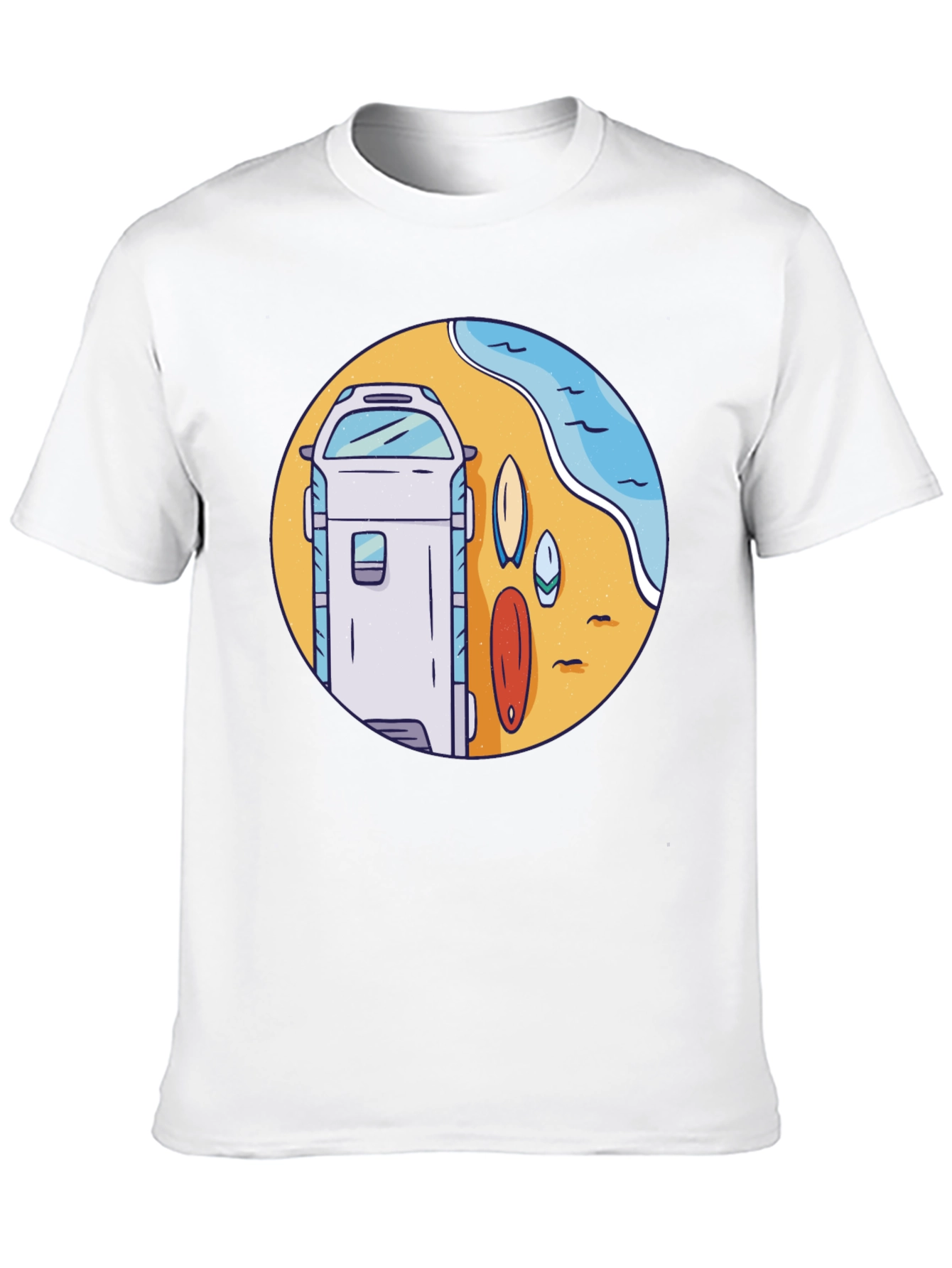 Surf Van Graphic T-Shirt - Beach Vibes