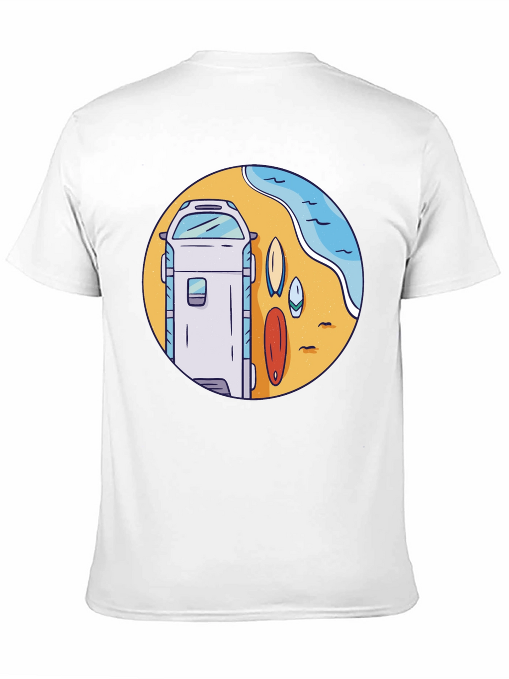 Surf Van Graphic T-Shirt - Beach Vibes