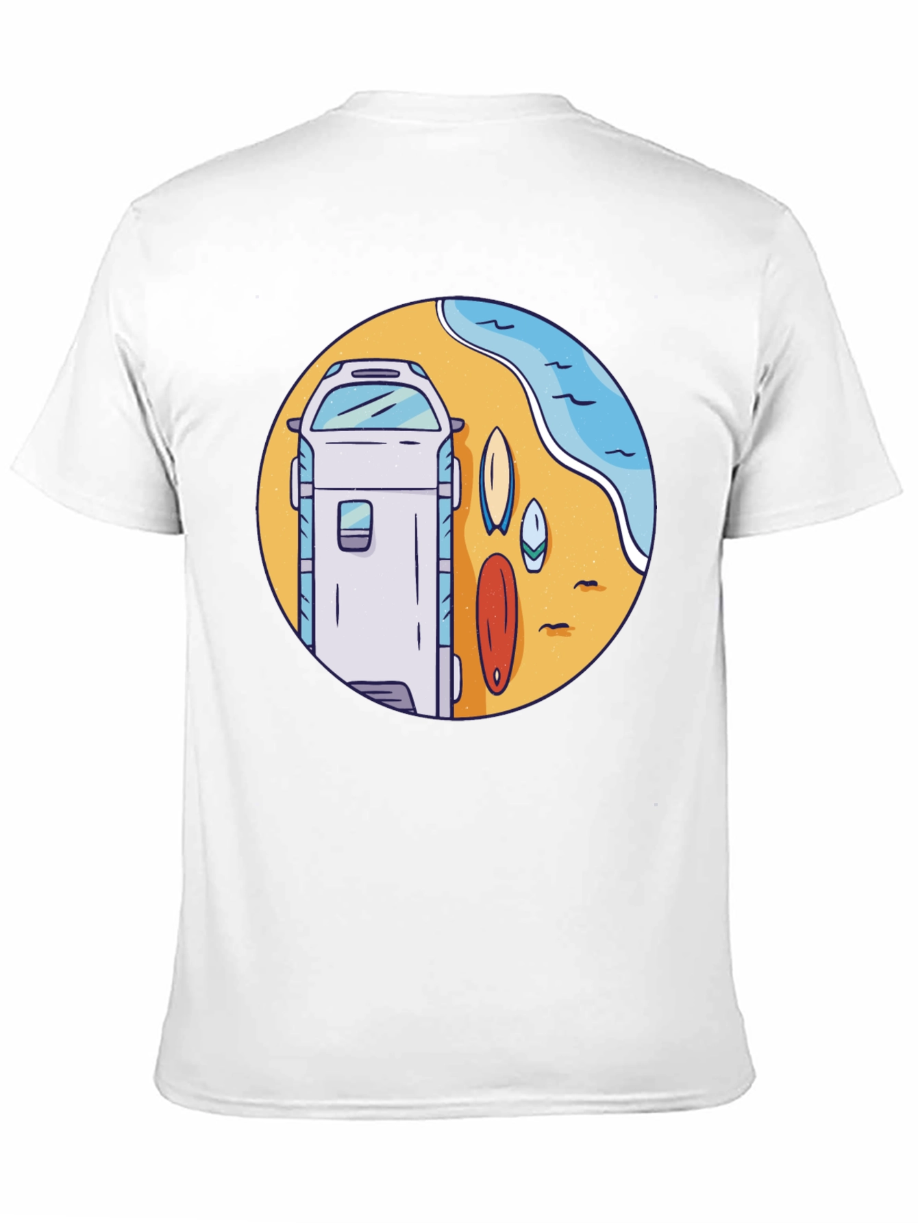 Surf Van Graphic T-Shirt - Beach Vibes