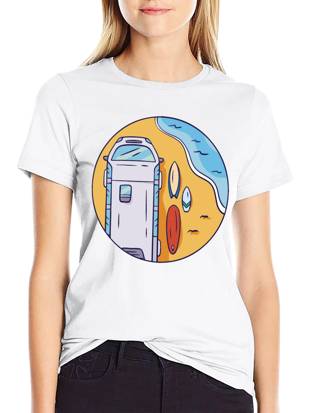 Surf Van Graphic T-Shirt - Beach Vibes