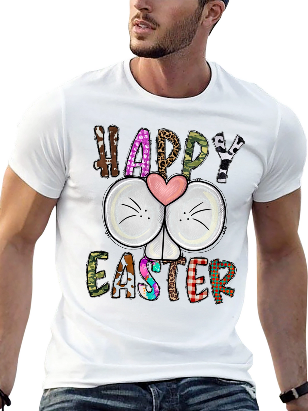 Happy Easter Bunny T-Shirt - Unique Design
