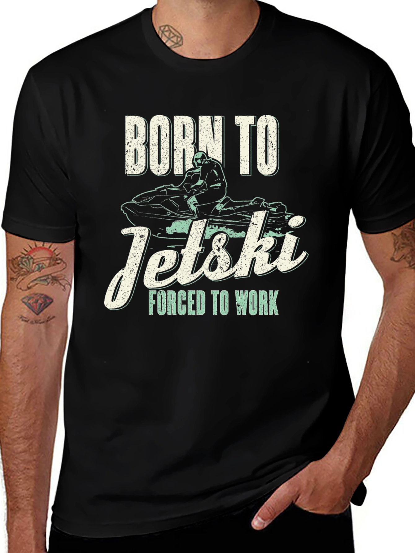 Born To Jet Ski T-Shirt - Jet Skiing Gift