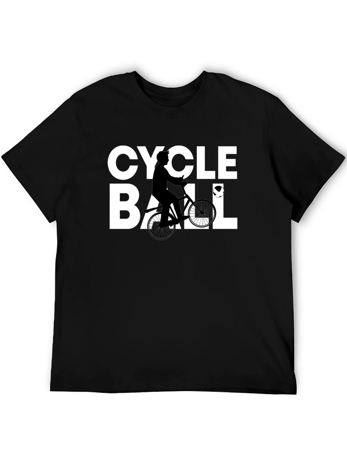 Cycle Ball Graphic Tee - Black Cotton Blend