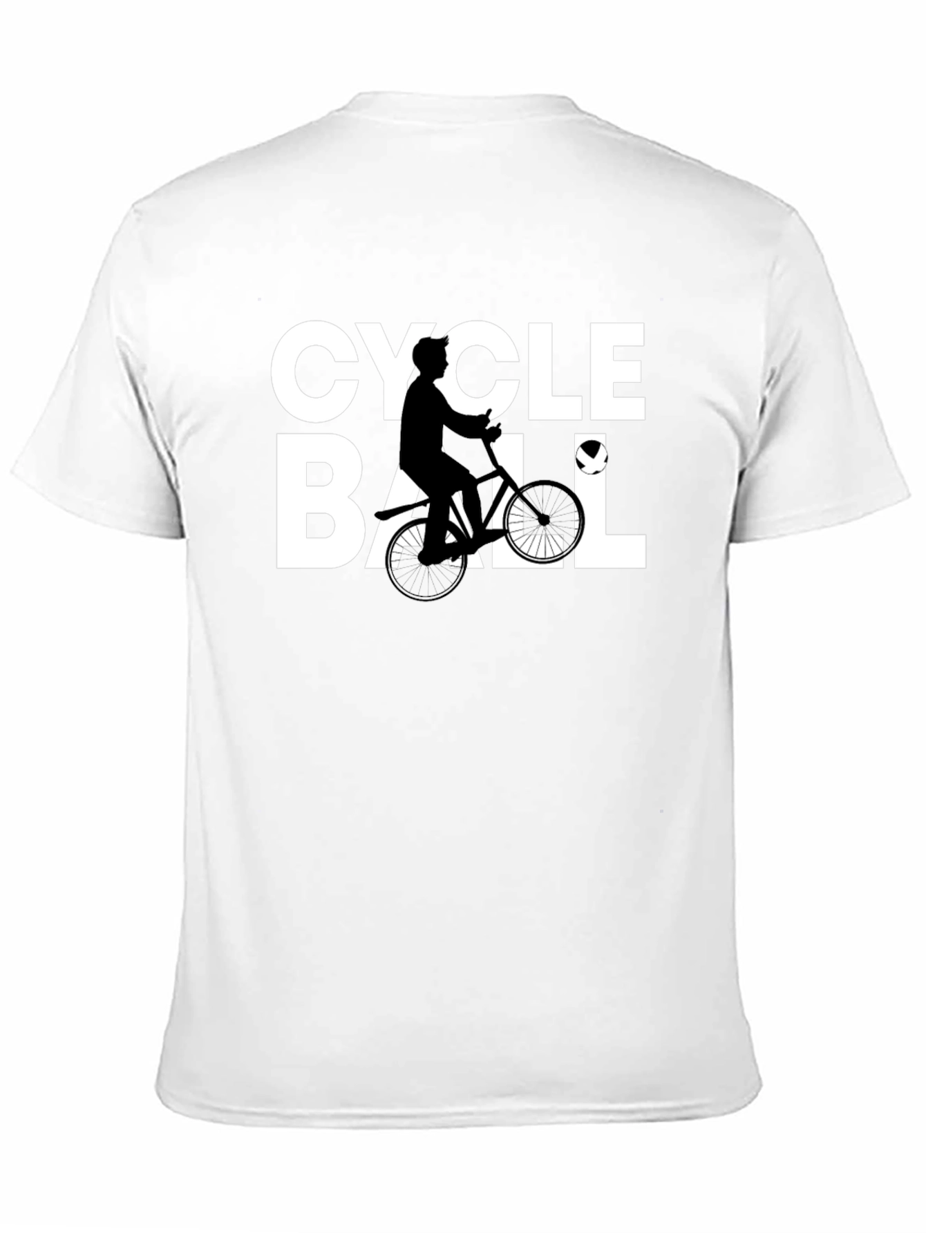 Cycle Ball Graphic Tee - Black Cotton Blend