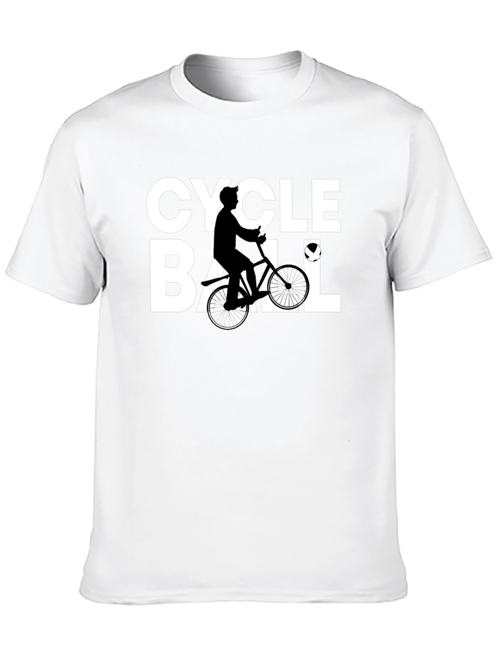 Cycle Ball Graphic Tee - Black Cotton Blend