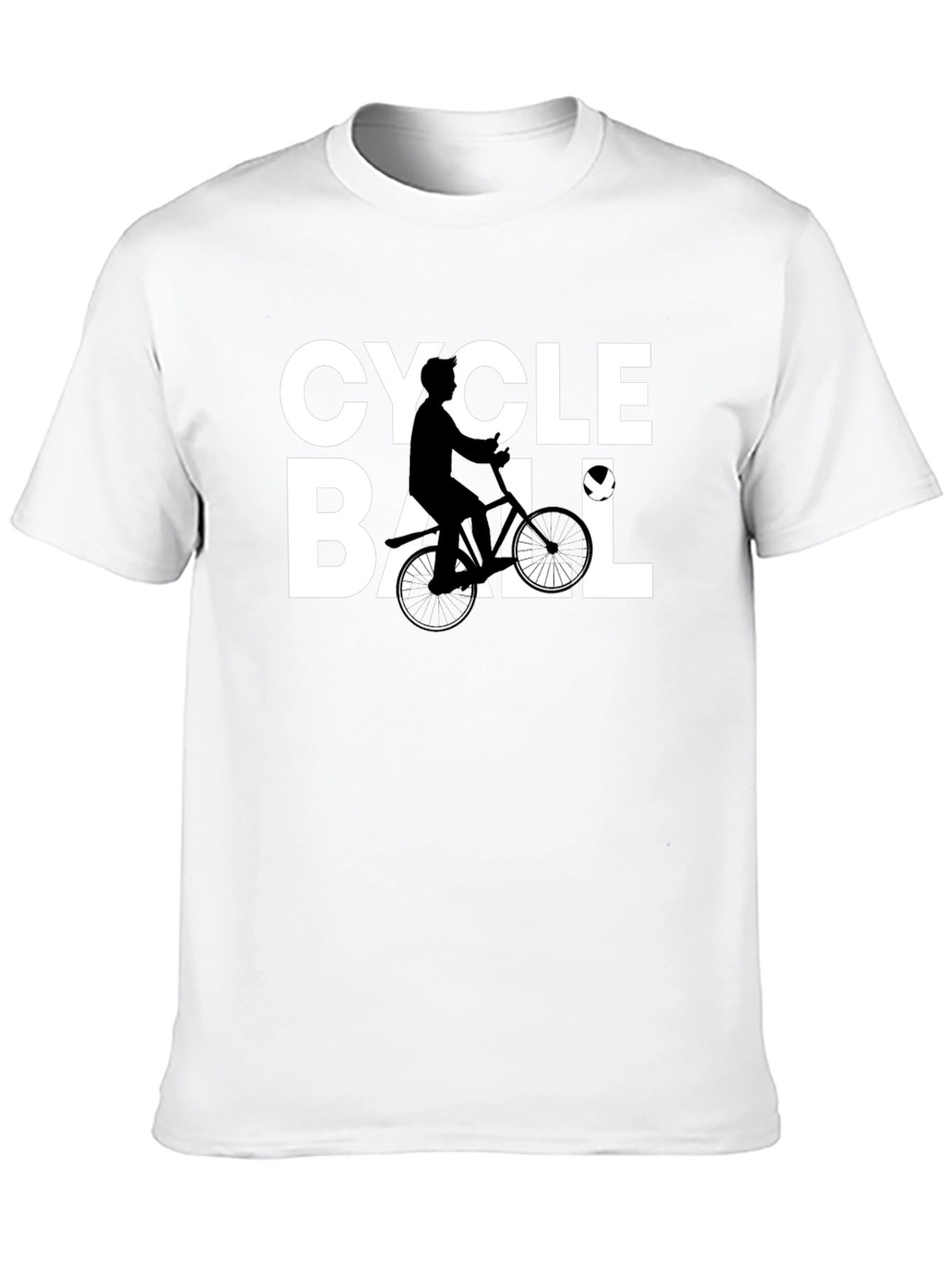 Cycle Ball Graphic Tee - Black Cotton Blend