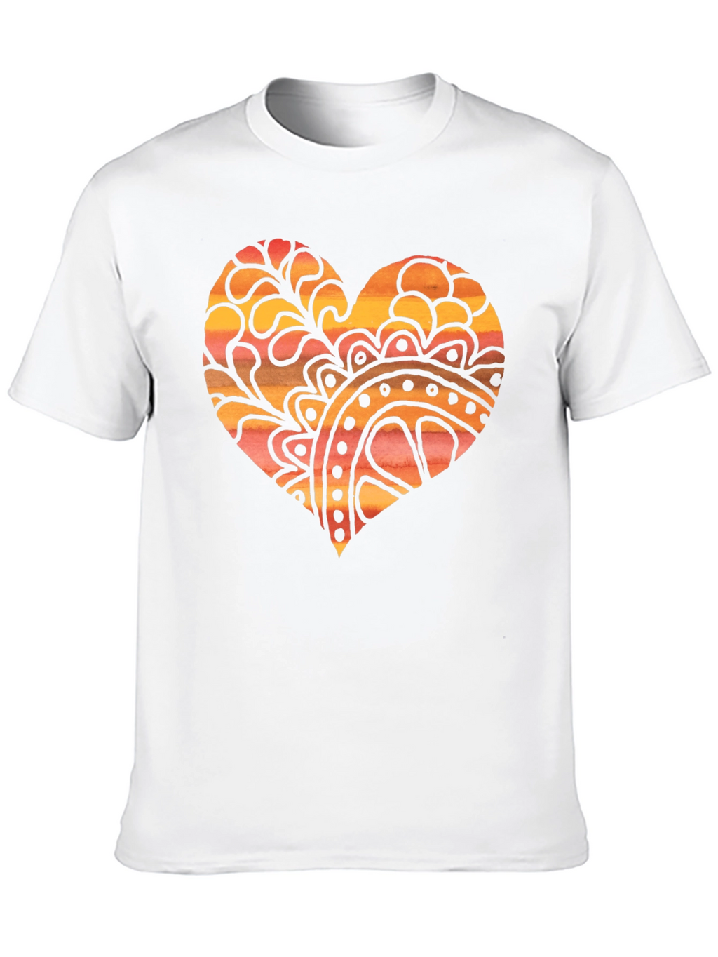 Boho Heart Graphic Tee - Unique Design