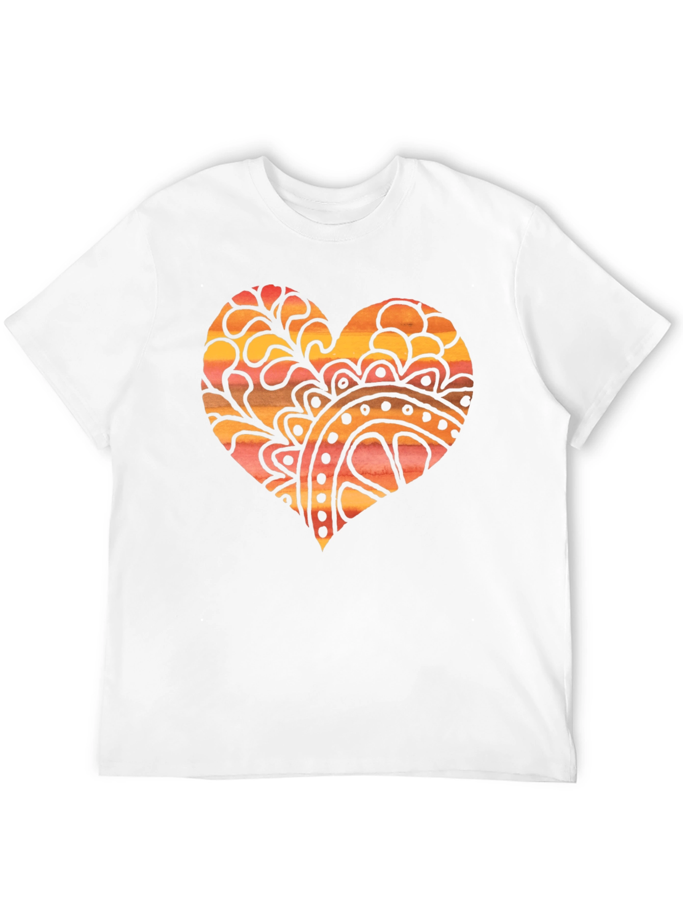 Boho Heart Graphic Tee - Unique Design