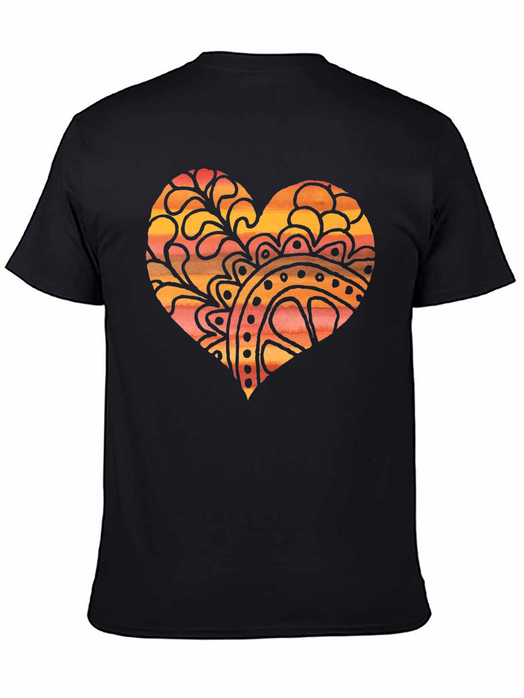 Boho Heart Graphic Tee - Unique Design