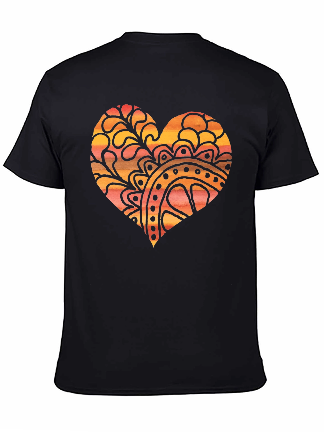 Boho Heart Graphic Tee - Unique Design