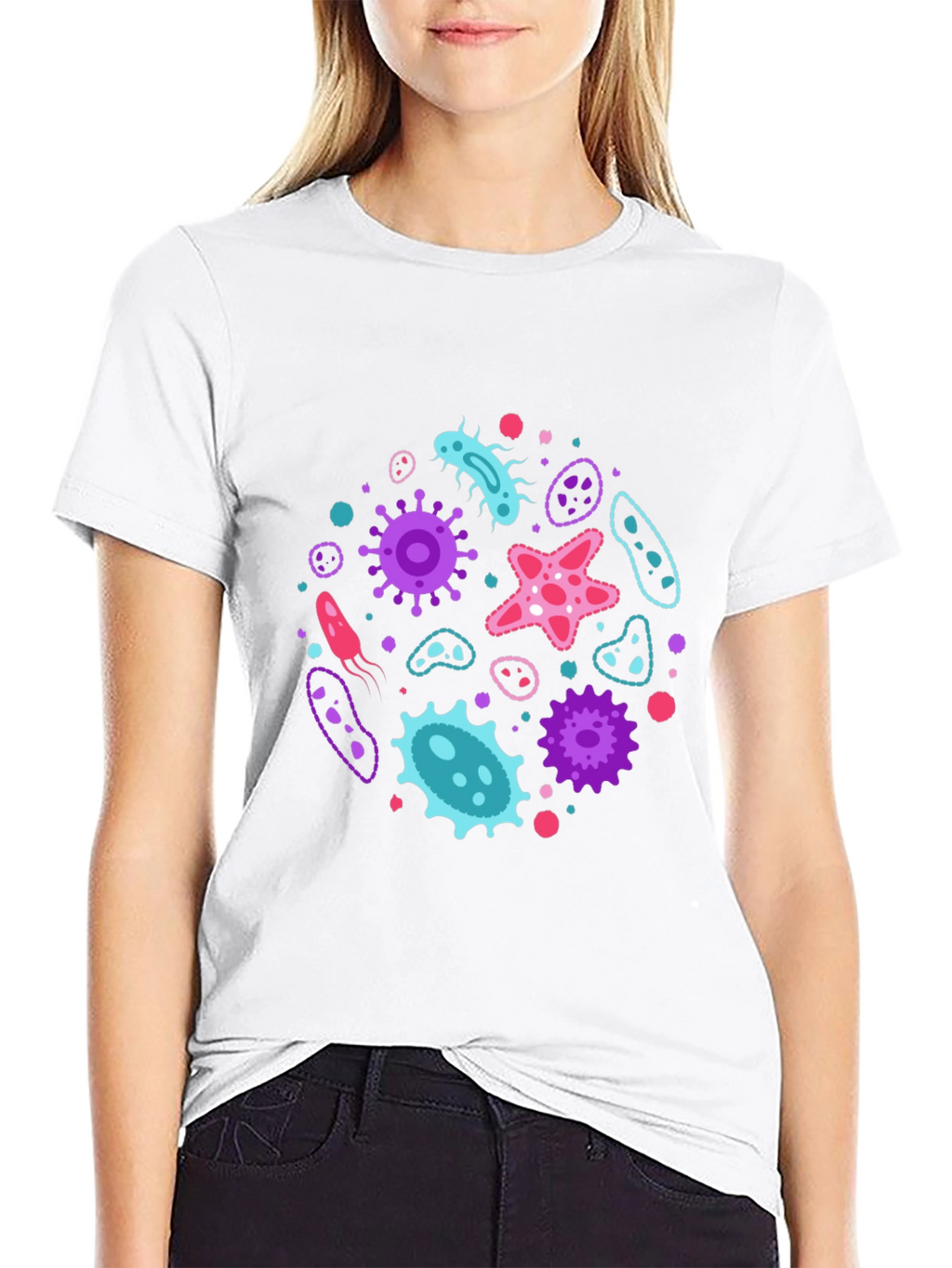 Microbe Mania T-Shirt - Funky Bacterium Design