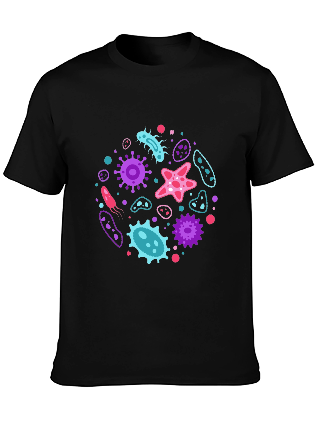 Microbe Mania T-Shirt - Funky Bacterium Design