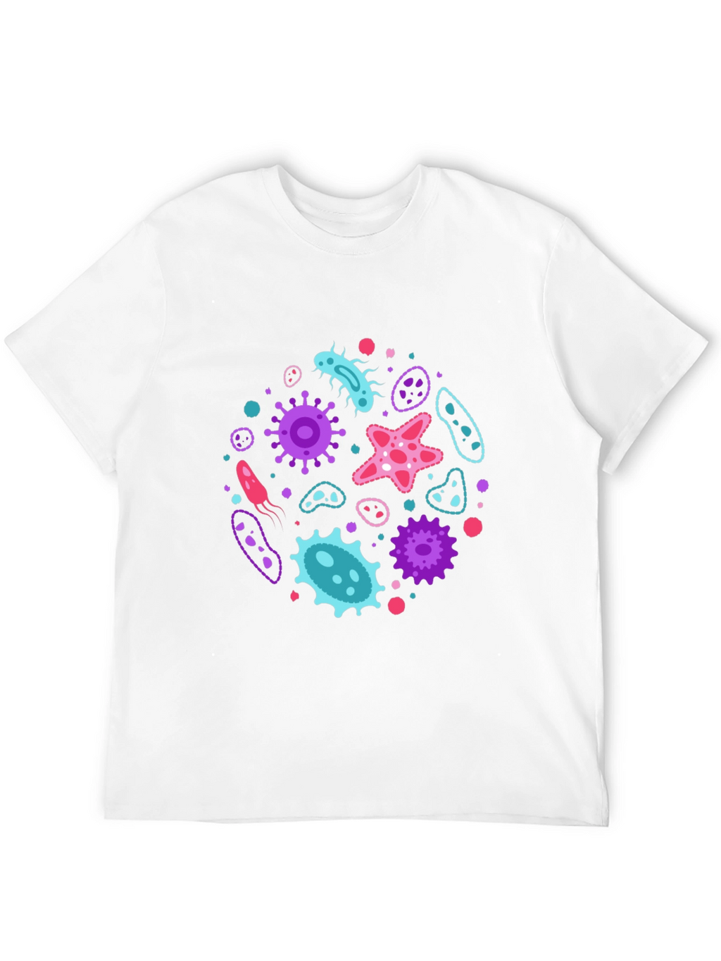 Microbe Mania T-Shirt - Funky Bacterium Design
