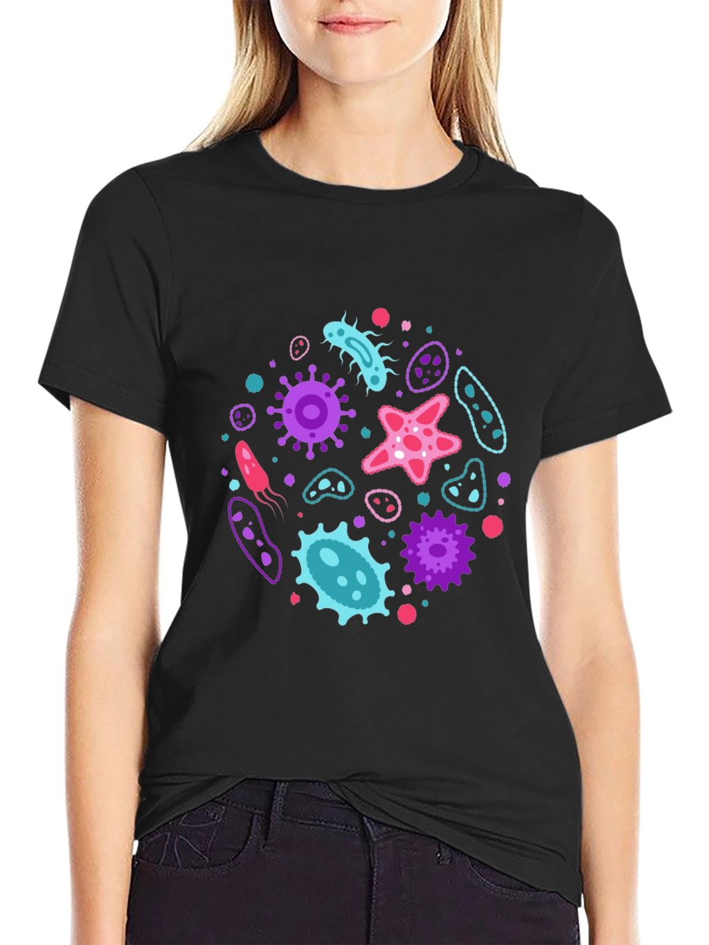 Microbe Mania T-Shirt - Funky Bacterium Design