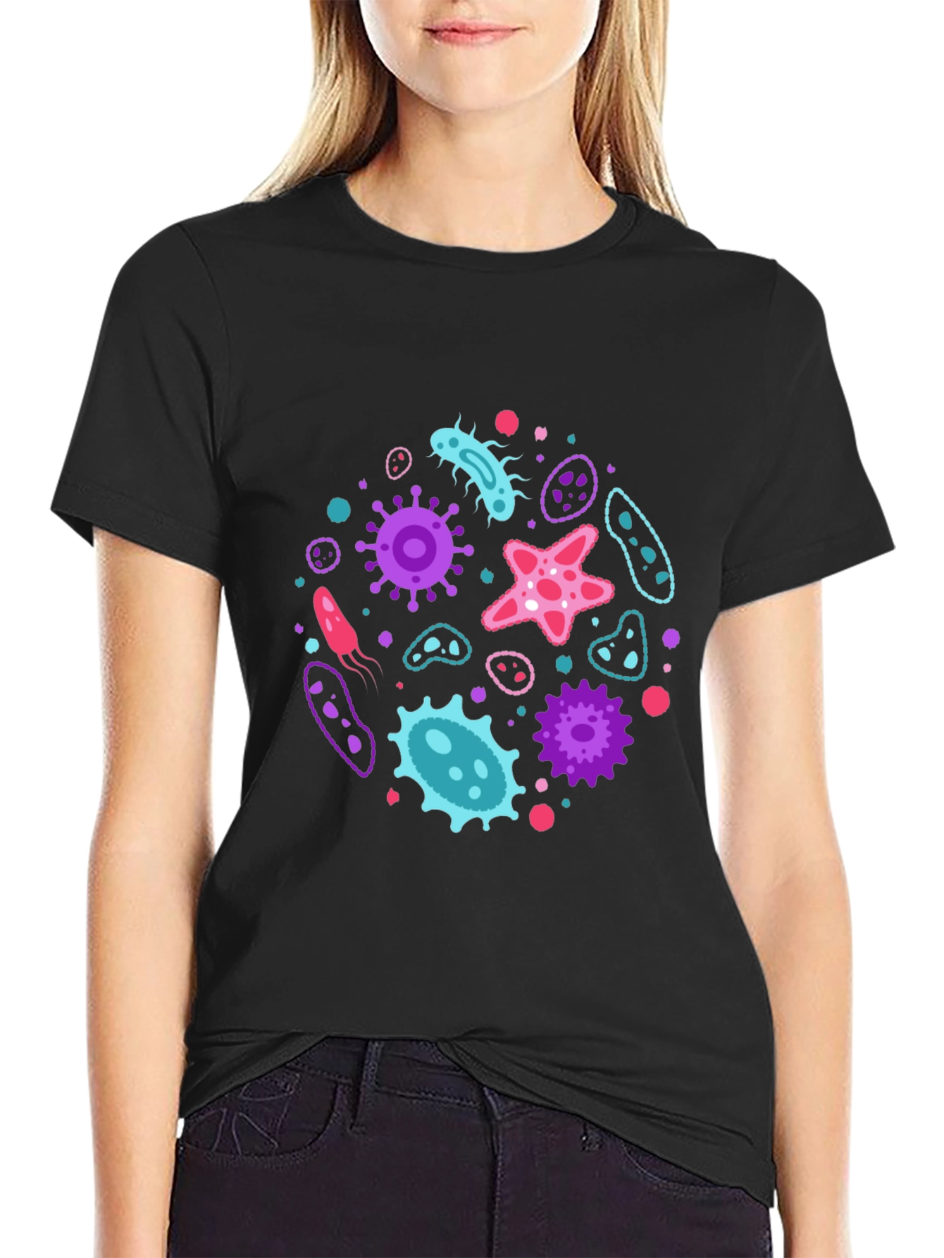Microbe Mania T-Shirt - Funky Bacterium Design