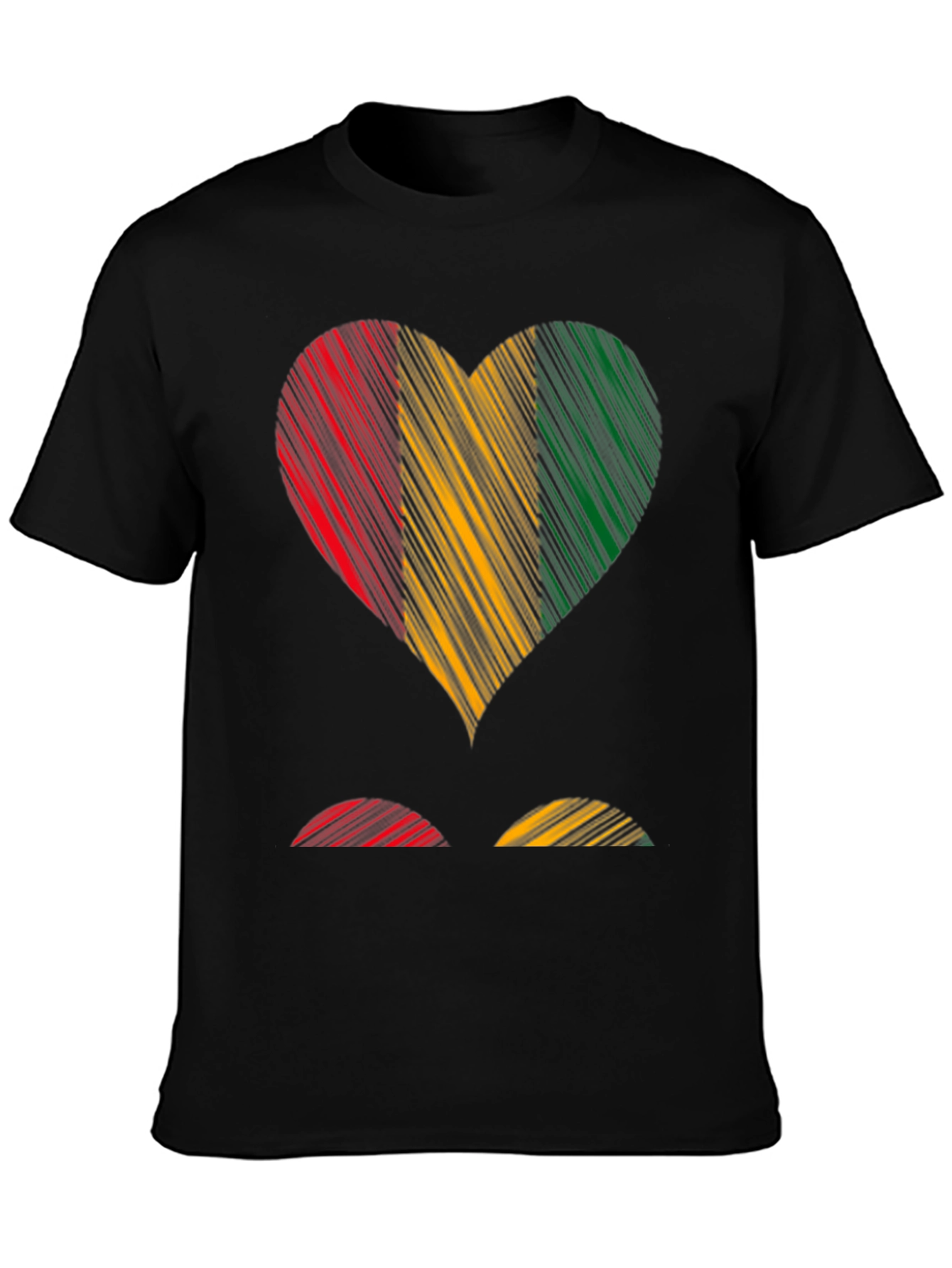 Guinea Heart Flag T-Shirt - Show Your Pride!