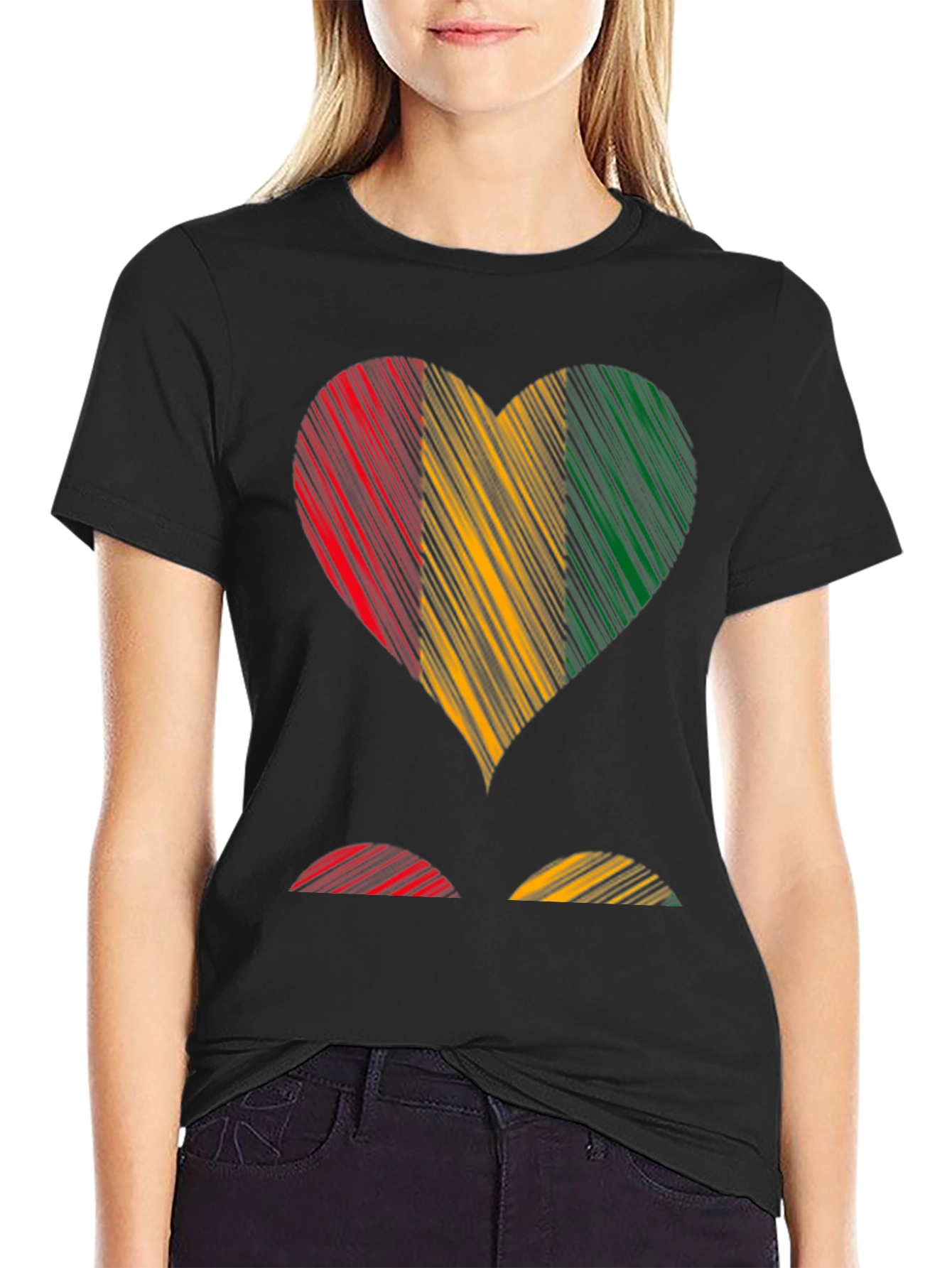 Guinea Heart Flag T-Shirt - Show Your Pride!