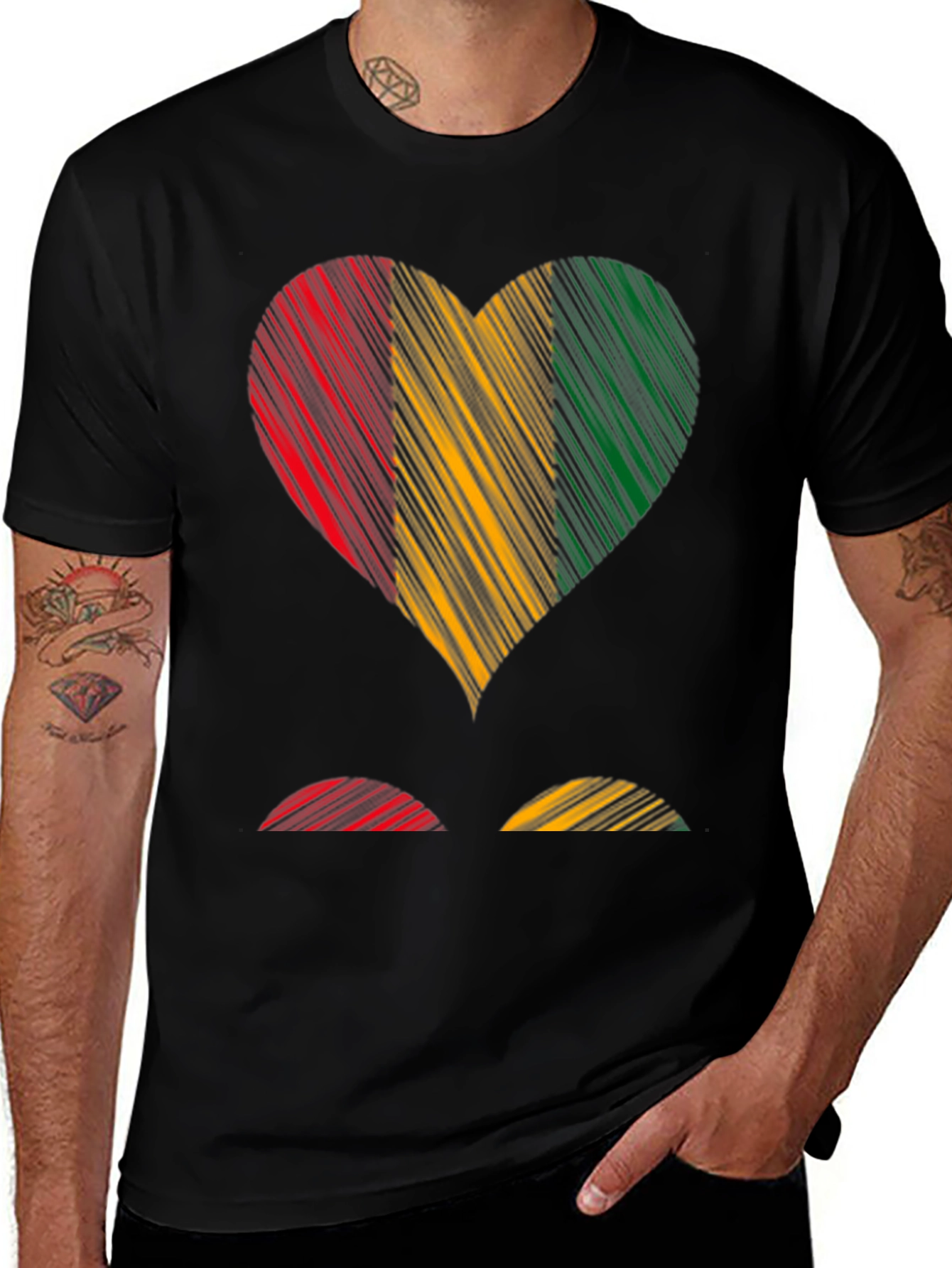 Guinea Heart Flag T-Shirt - Show Your Pride!