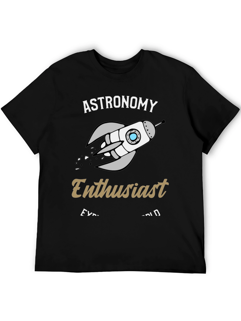 Astronomy Enthusiast Black T-Shirt