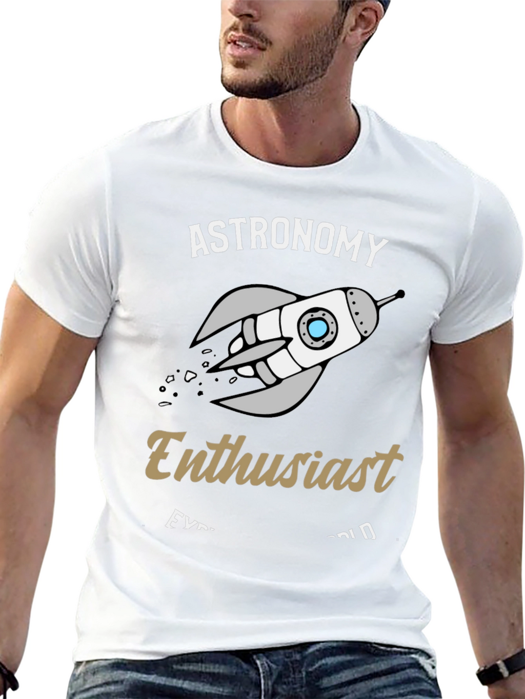 Astronomy Enthusiast Black T-Shirt
