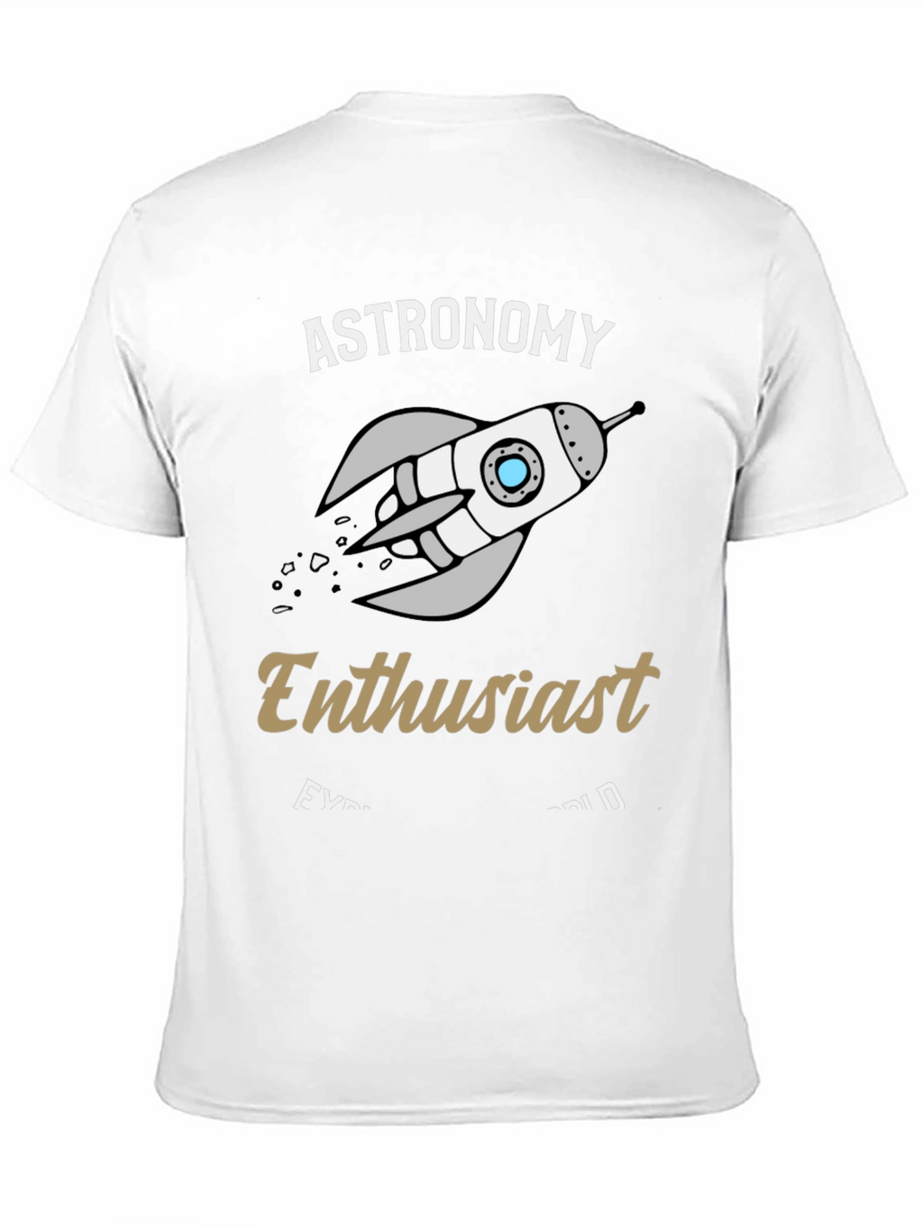 Astronomy Enthusiast Black T-Shirt