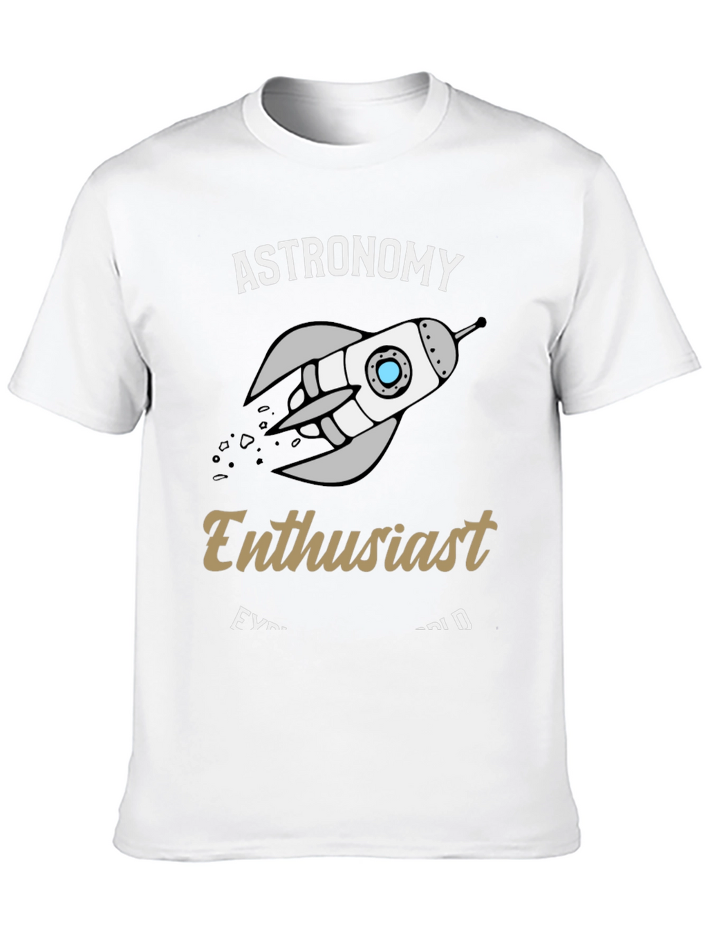 Astronomy Enthusiast Black T-Shirt