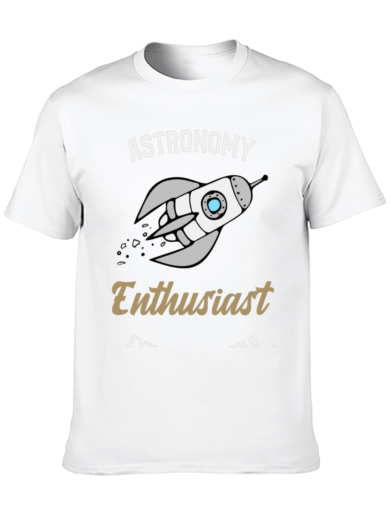Astronomy Enthusiast Black T-Shirt