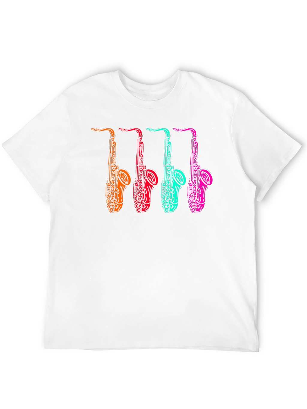 Cool Saxophone Graphic Tee - Musician Style
