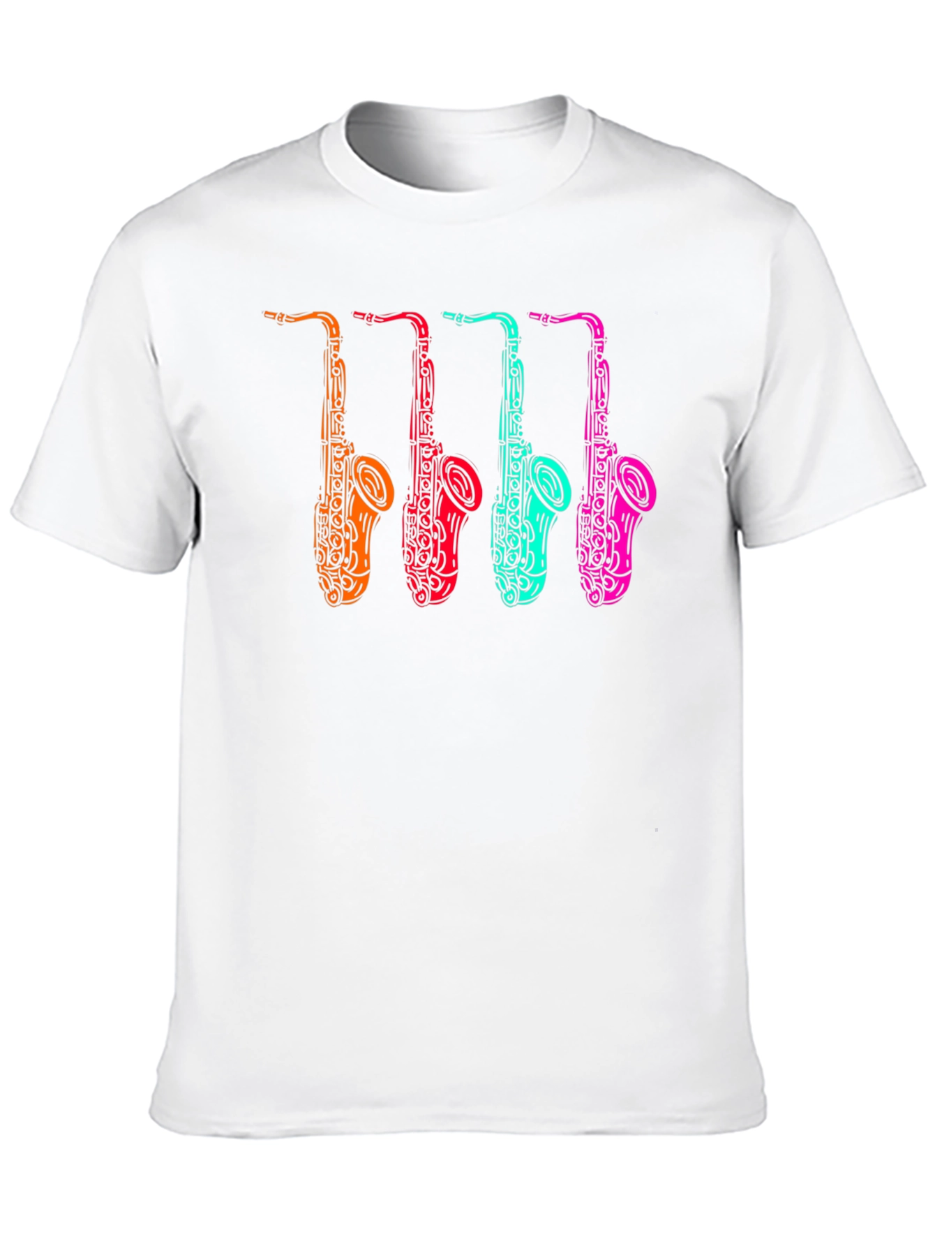Cool Saxophone Graphic Tee - Musician Style