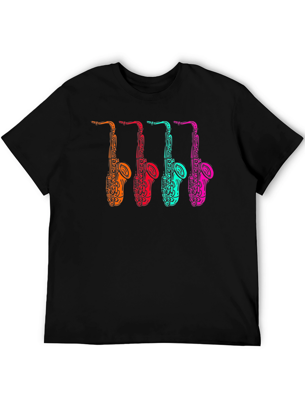 Cool Saxophone Graphic Tee - Musician Style