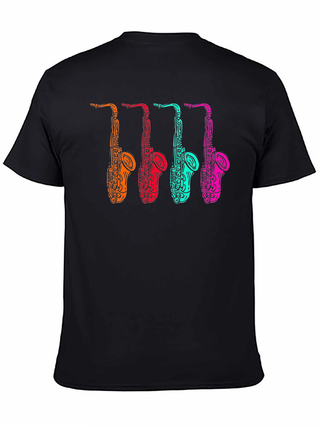 Cool Saxophone Graphic Tee - Musician Style