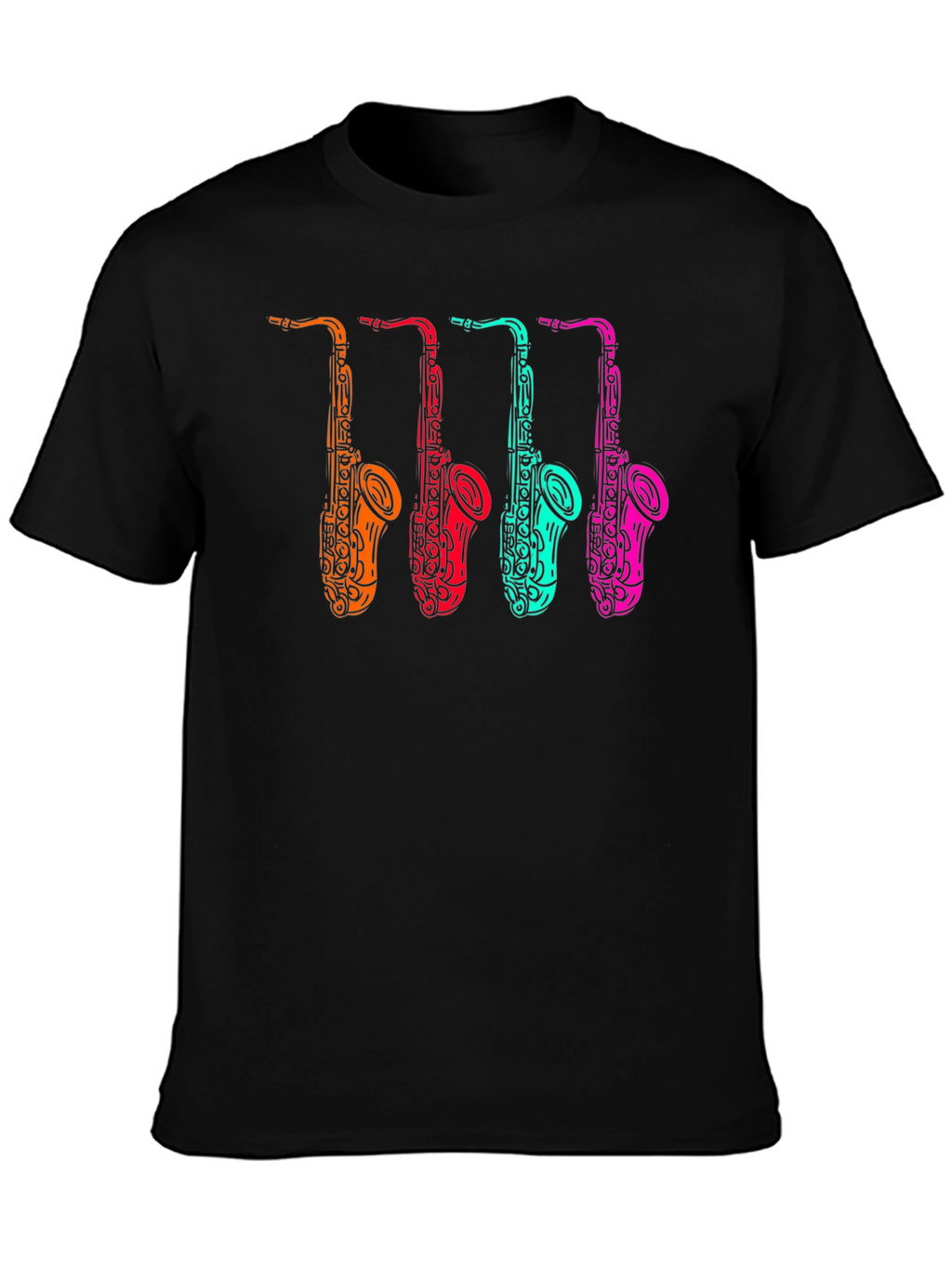 Cool Saxophone Graphic Tee - Musician Style