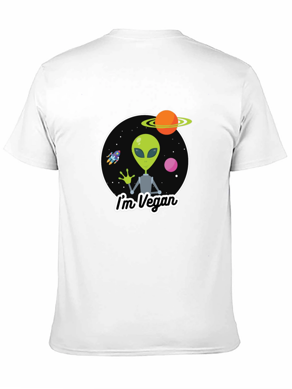 Vegan Alien T-Shirt - Funny Outer Space Tee