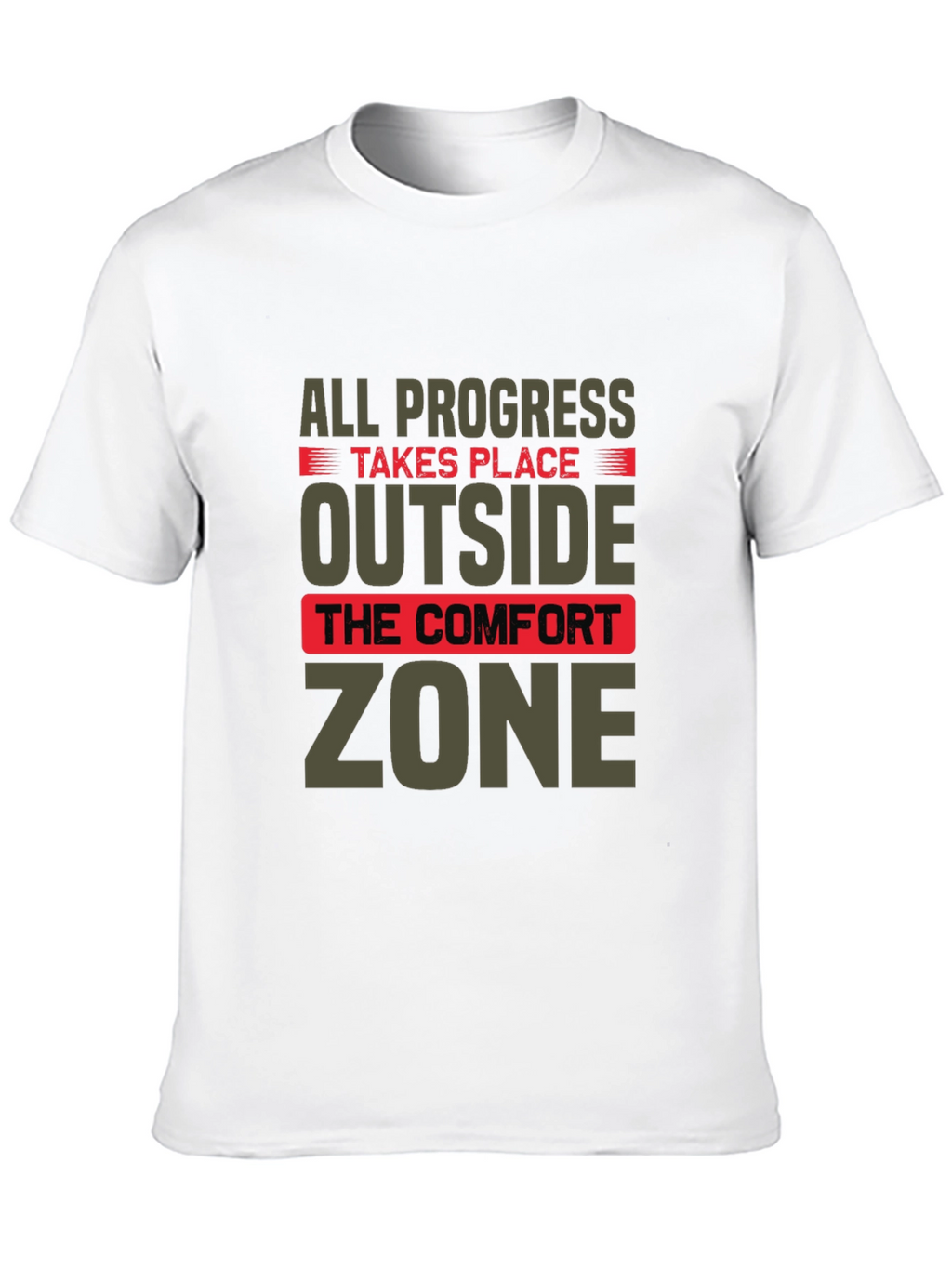 Progress Outside Comfort Zone Graphic T-Shirt