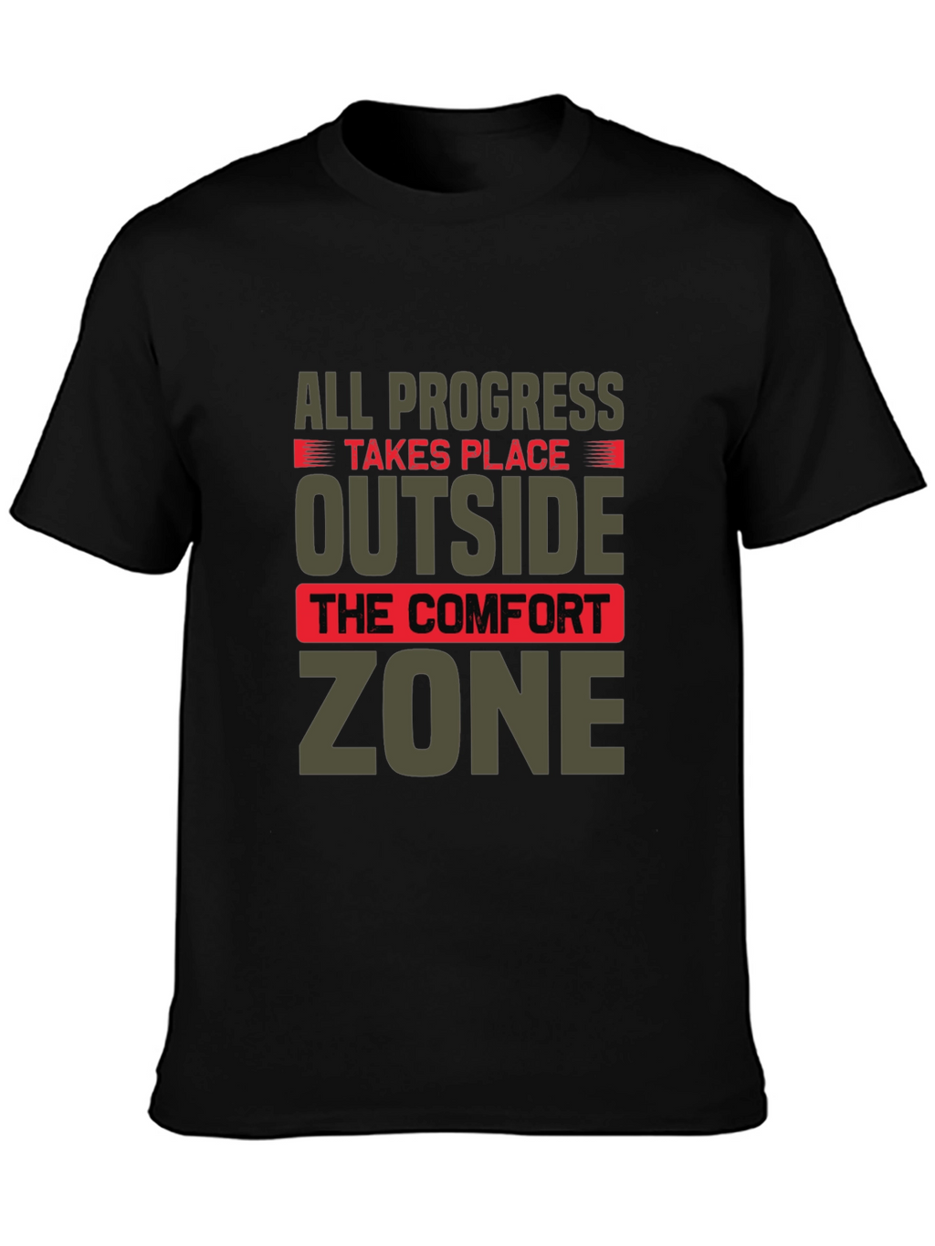 Progress Outside Comfort Zone Graphic T-Shirt