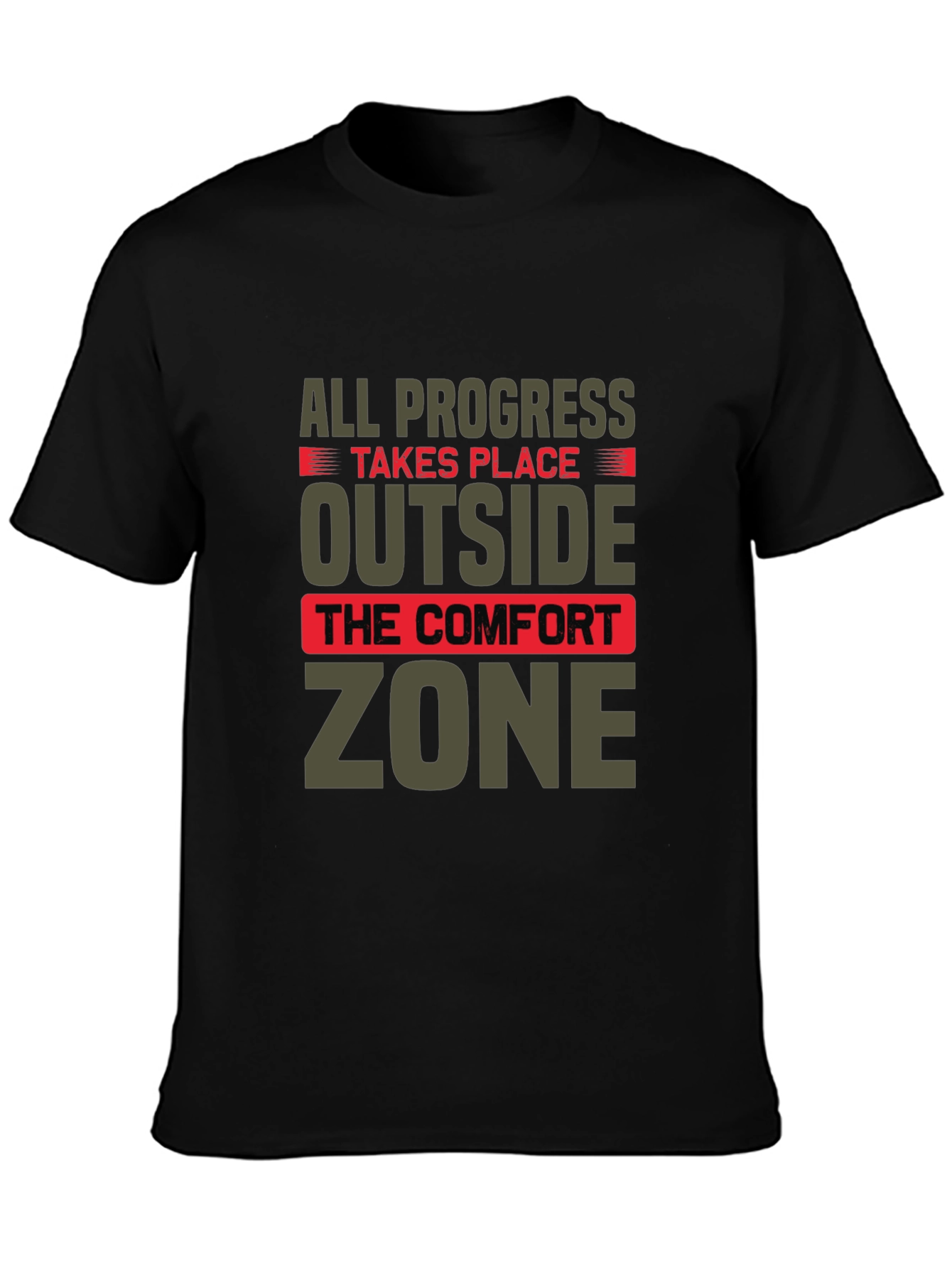 Progress Outside Comfort Zone Graphic T-Shirt