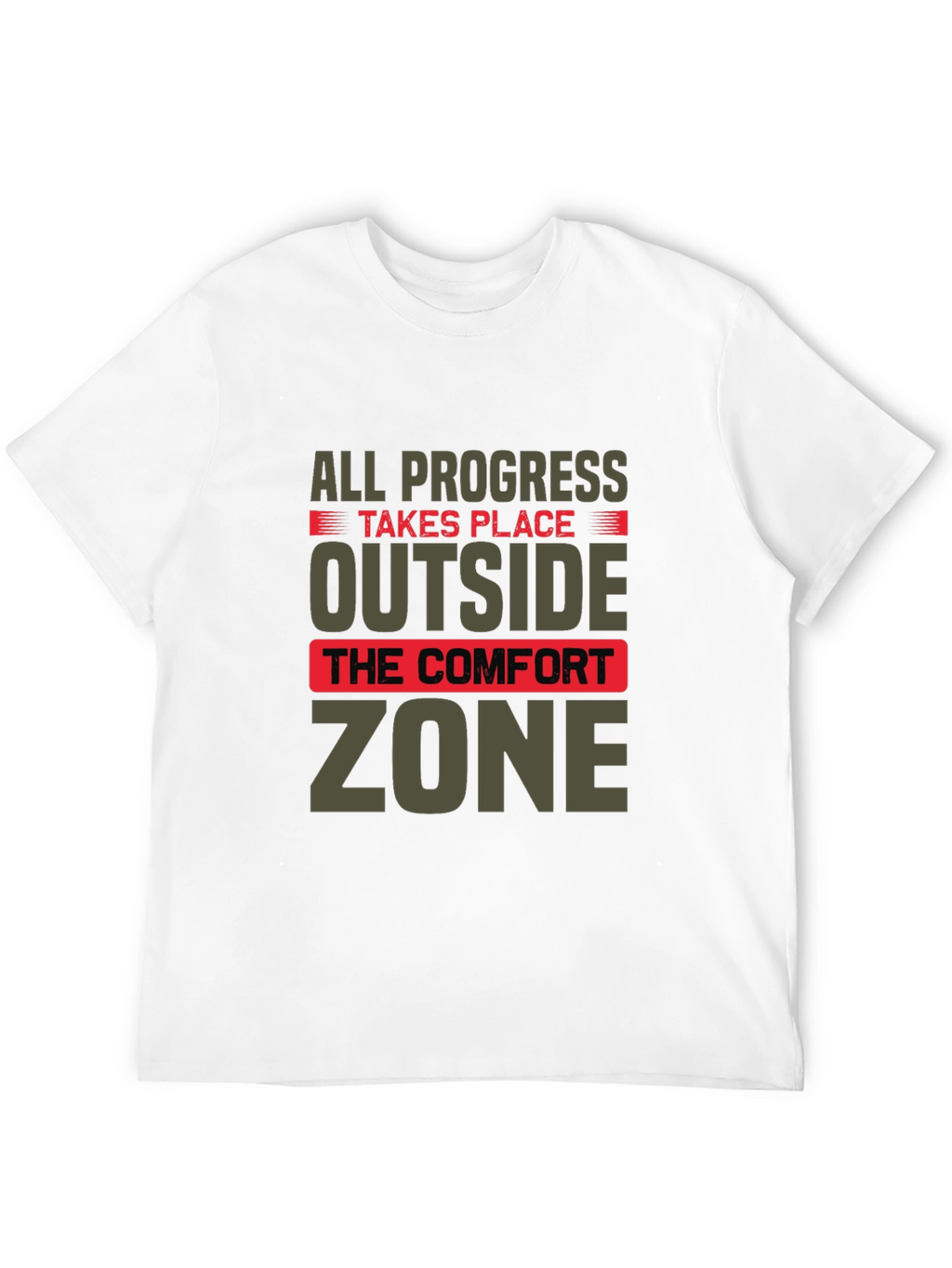 Progress Outside Comfort Zone Graphic T-Shirt