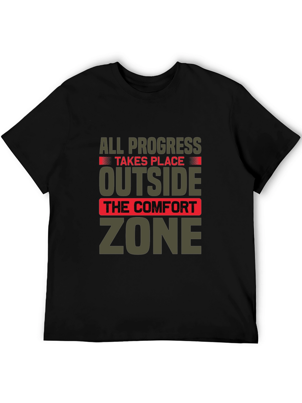 Progress Outside Comfort Zone Graphic T-Shirt