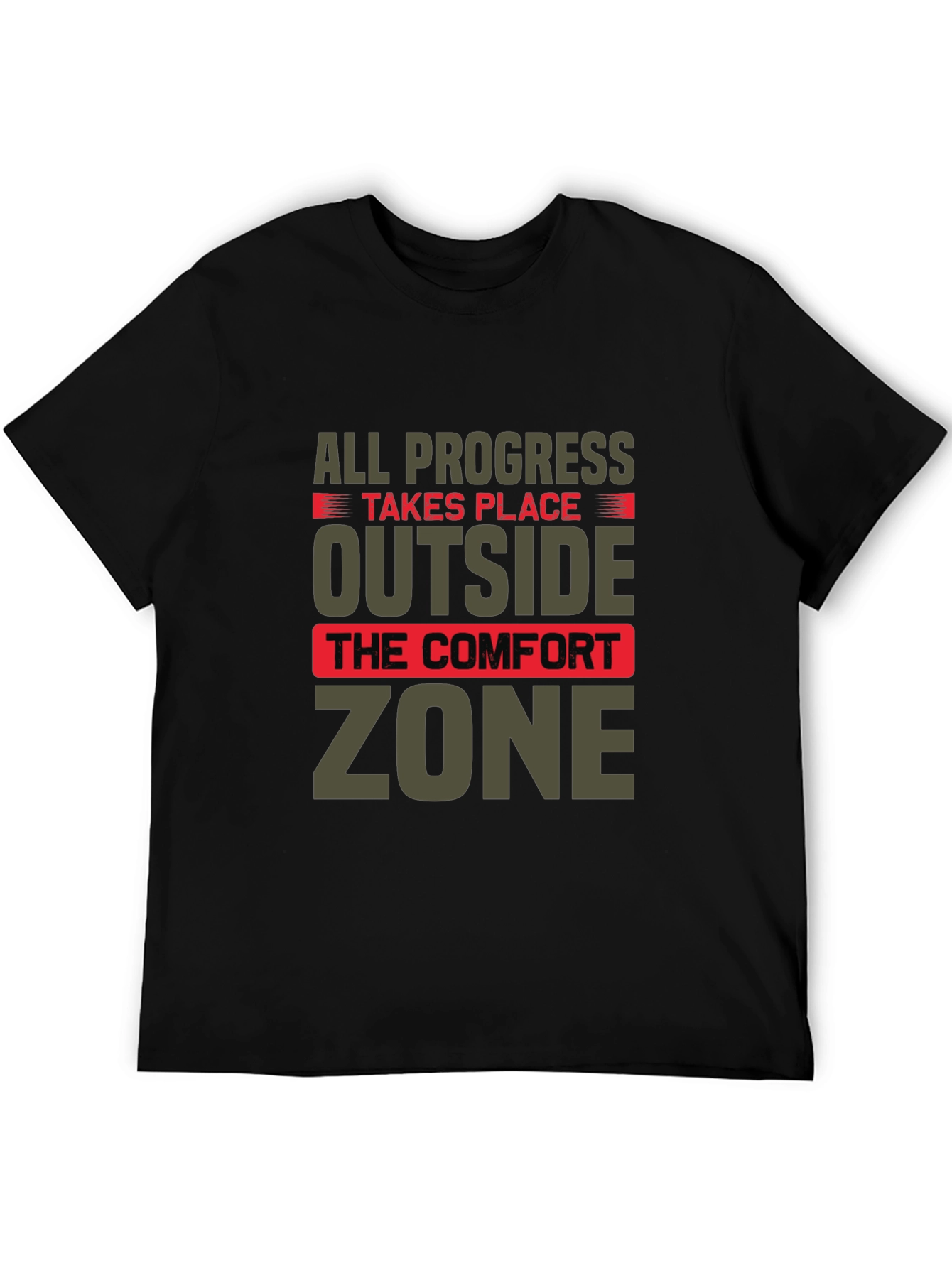 Progress Outside Comfort Zone Graphic T-Shirt