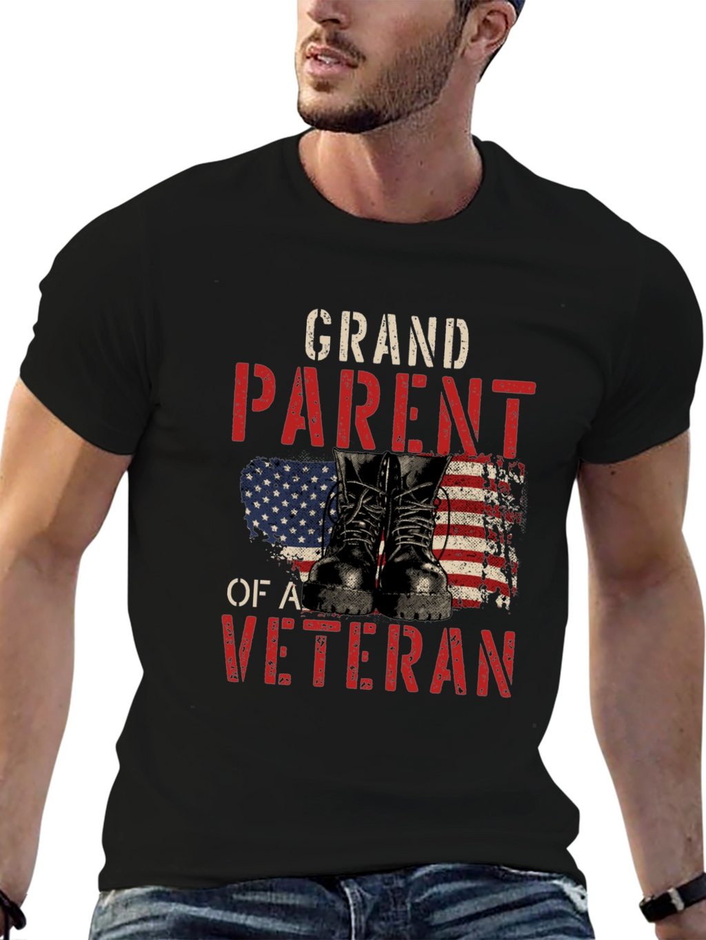 Grandparent of a Veteran T-Shirt - Patriotic