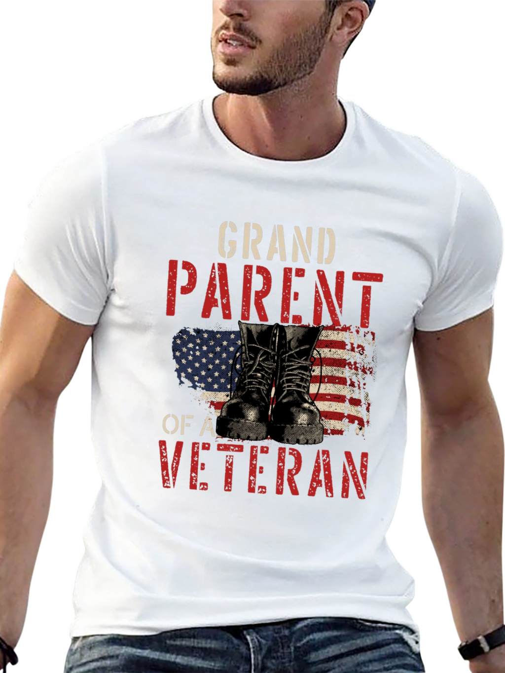 Grandparent of a Veteran T-Shirt - Patriotic