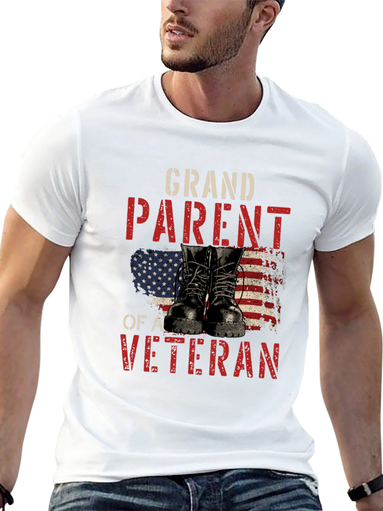 Grandparent of a Veteran T-Shirt - Patriotic